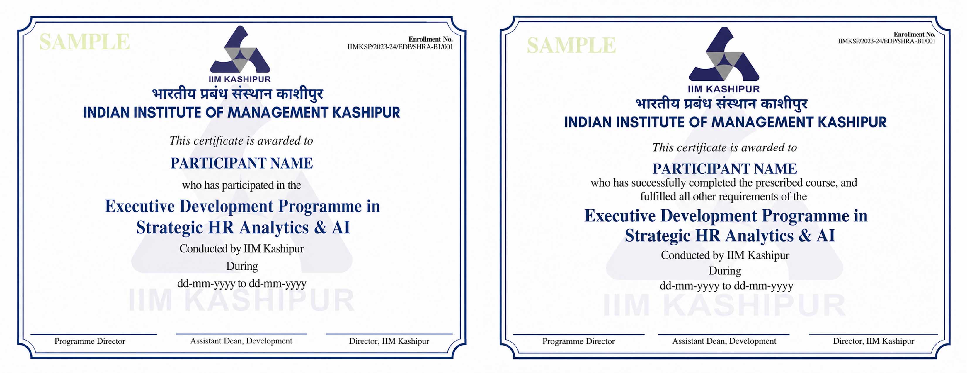 IIM Kashipur Strategic HR Analytics Certificate